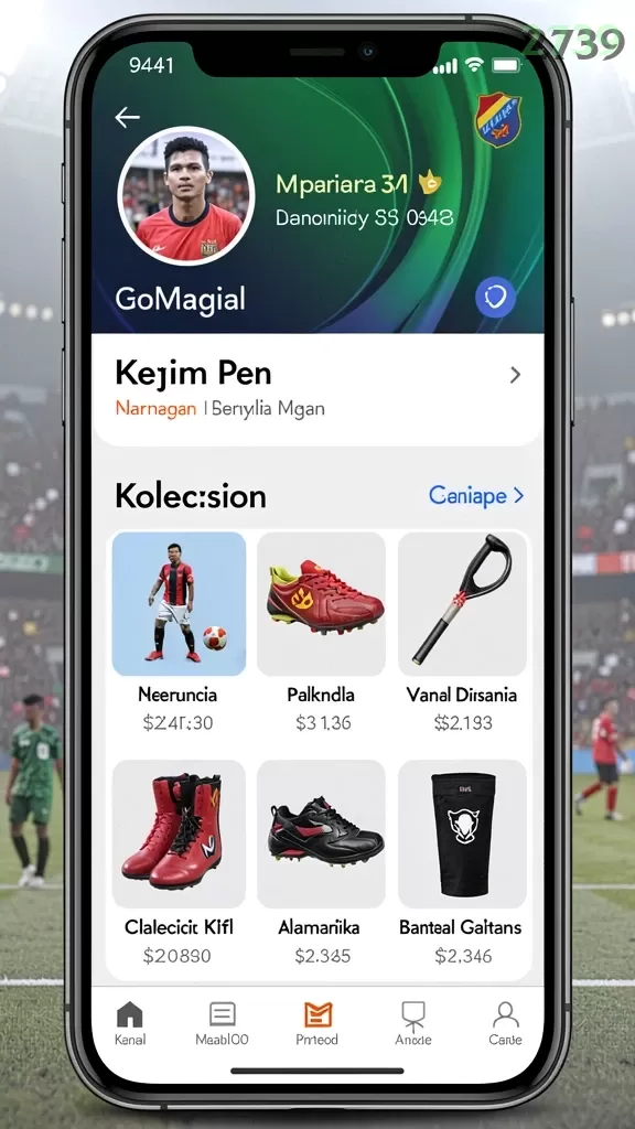 Cuplikan layar 365ZK — menu navigasi